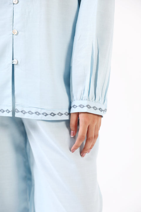 EMBROIDERED BUTTON DOWN SHIRT