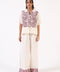 GRAPHIC TOP WITH TIE DETAIL