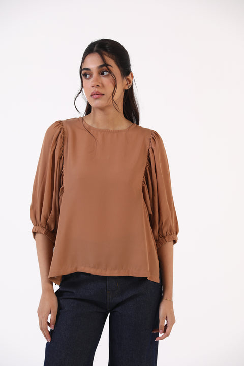 TOP WITH SLEEVE DETAIL