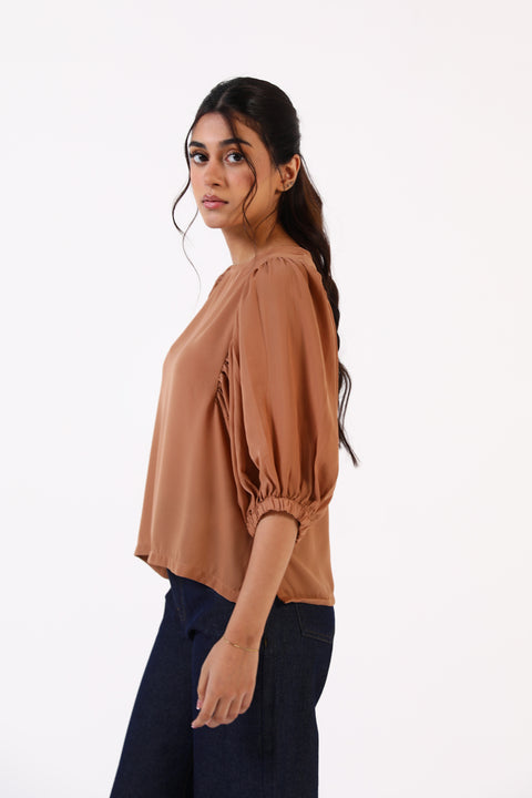 TOP WITH SLEEVE DETAIL