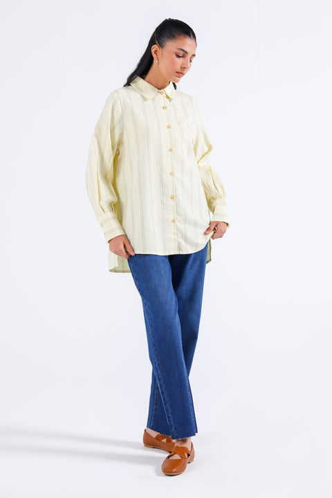 STRIPED TOP WITH SLEEVE DETAIL