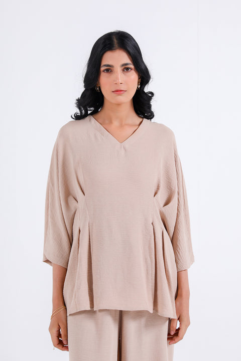 PLEATED KIMONO TOP