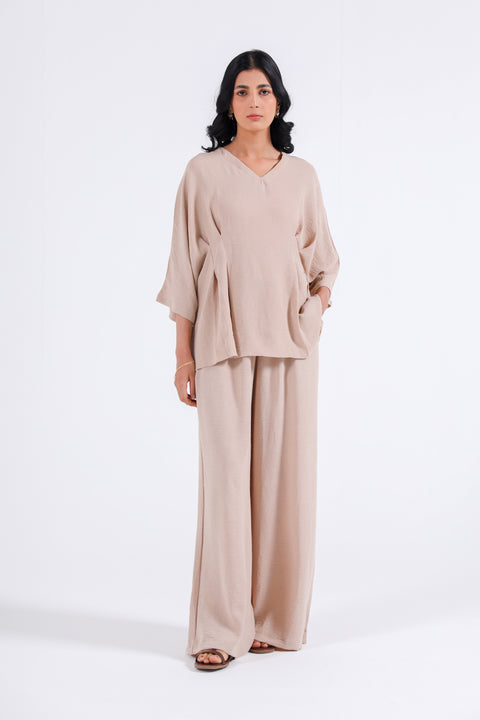 PLEATED KIMONO TOP