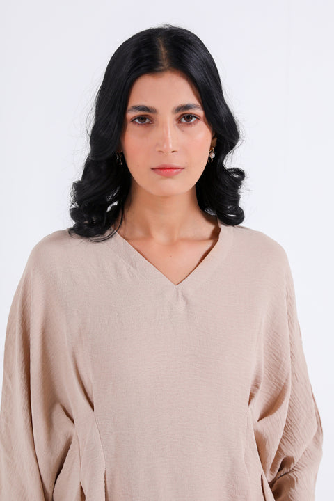 PLEATED KIMONO TOP