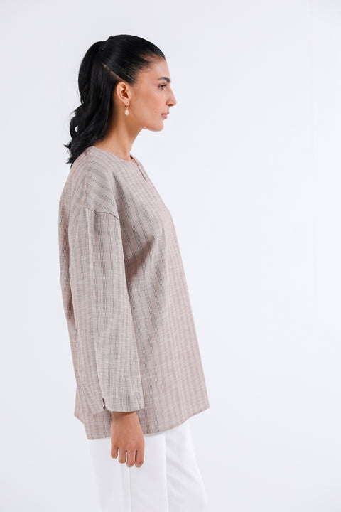 OVERSIZED TOP WITH SLEEVE DETAIL