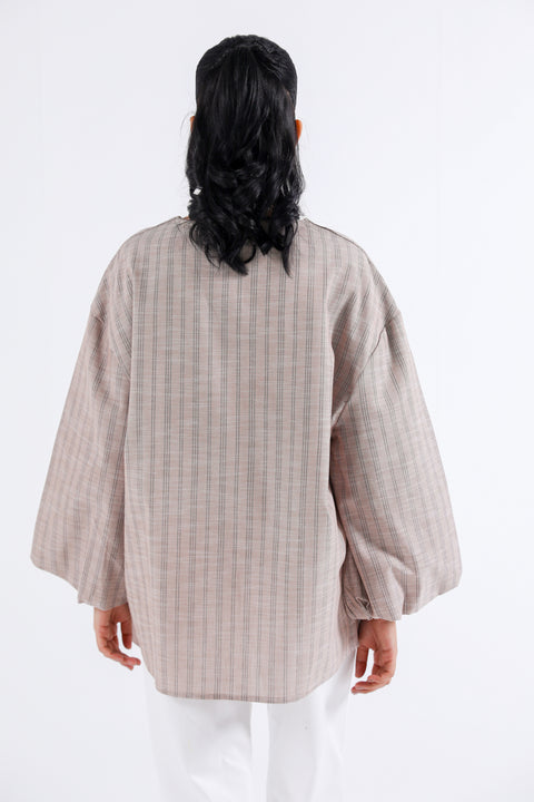 OVERSIZED TOP WITH SLEEVE DETAIL