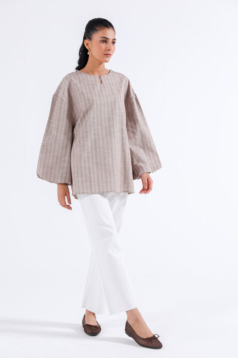 OVERSIZED TOP WITH SLEEVE DETAIL