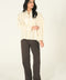BUTTON DOWN SHIRT WITH BLOUSED SLEEVE
