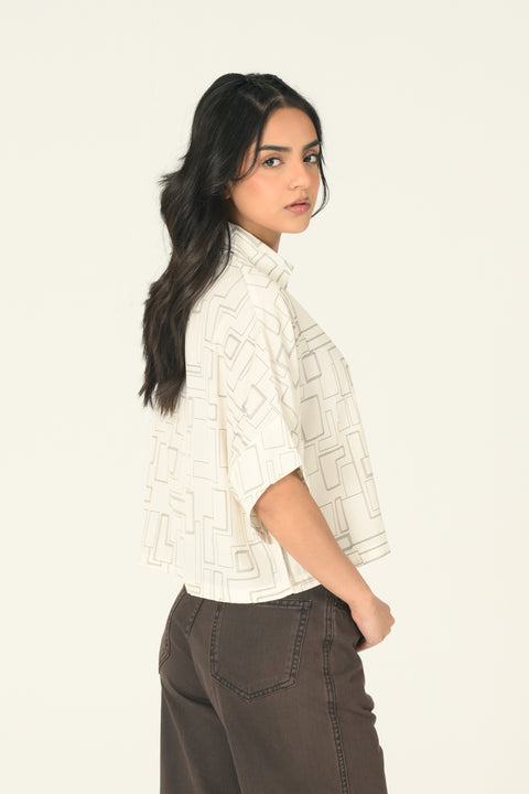 PRINTED KIMONO TOP
