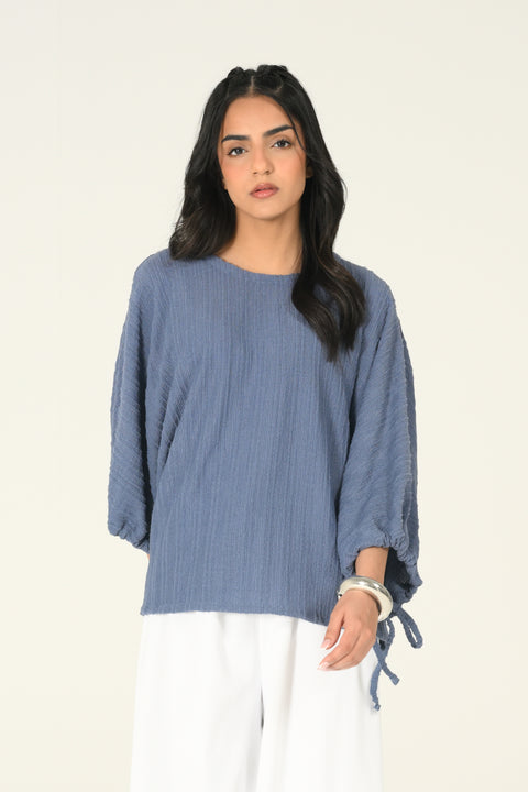 TEXTURED KIMONO TOP