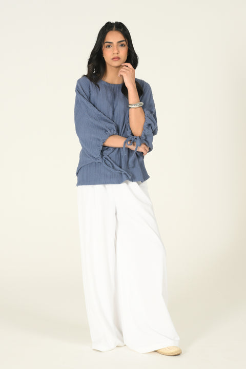 TEXTURED KIMONO TOP