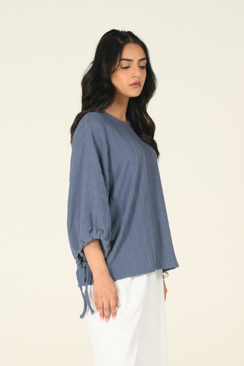 TEXTURED KIMONO TOP