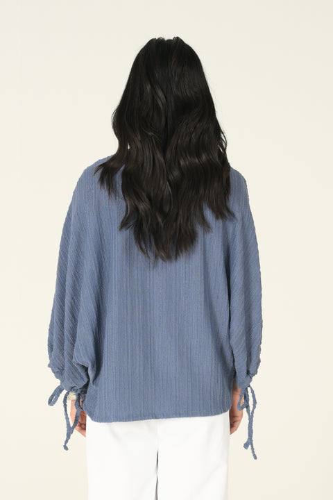 TEXTURED KIMONO TOP