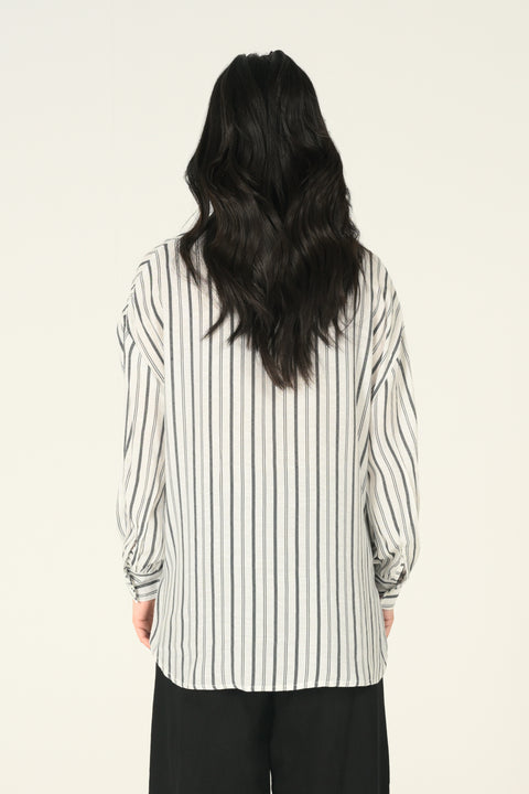 STRIPED BUTTON DOWN SHIRT