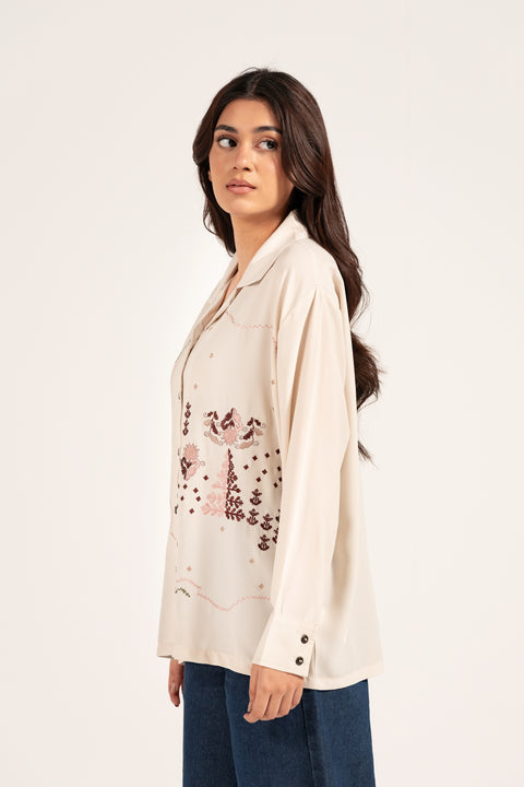 EMBROIDERED BUTTON DOWN SHIRT