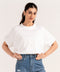 ALL OVER EMBROIDERED BALLOON TOP