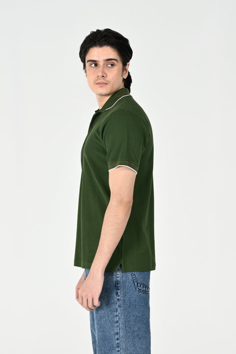 TEXTURED TIPPING POLO