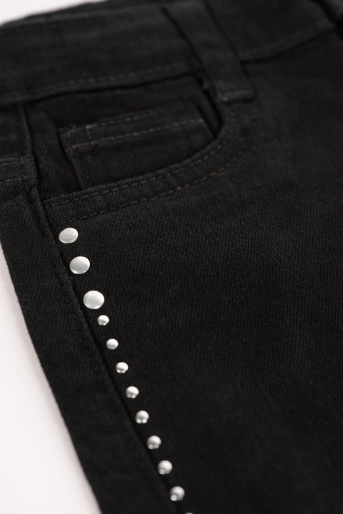 GIRLS EMBELLISHED FLARED DENIM