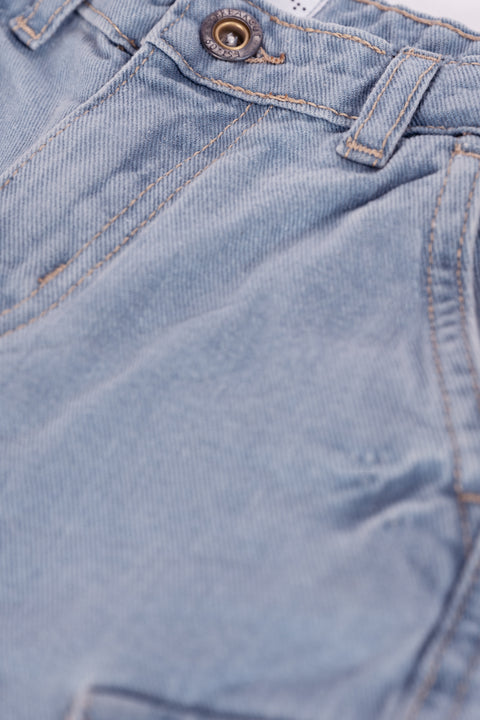 BOYS CARGO DENIM SHORTS