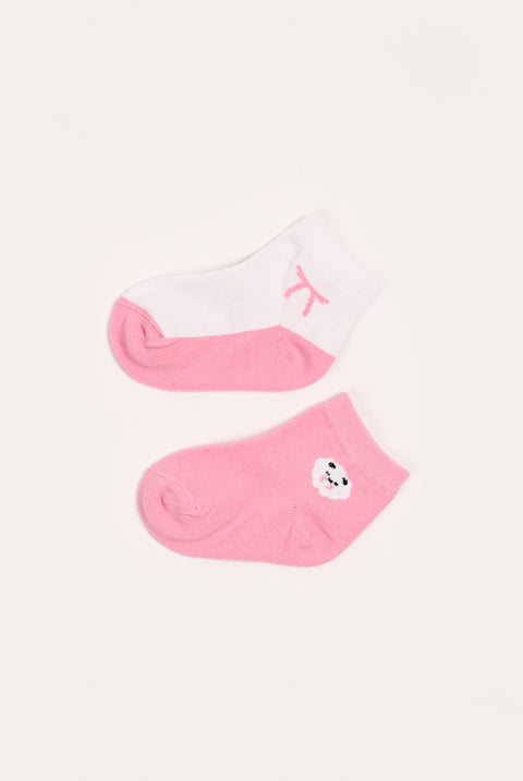 GIRLS PACK OF 2 ANKLE SOCKS