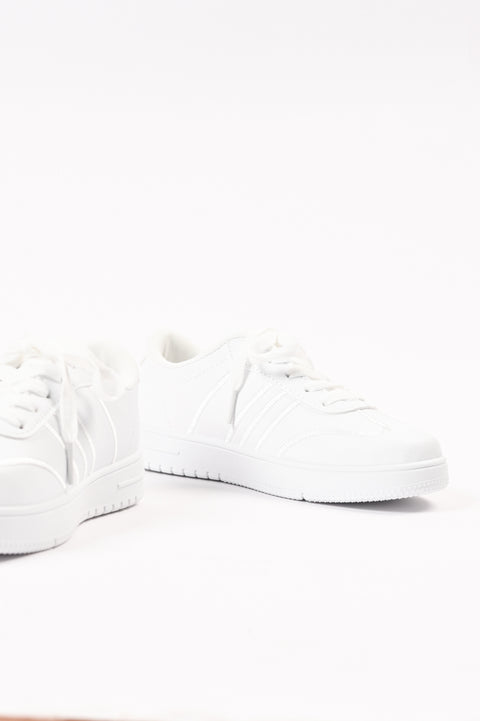 GIRLS STITCH EMBELLISHED SNEAKERS