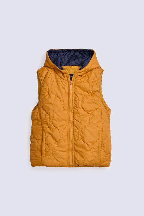 BOYS SLEEVELESS PUFFER JACKET