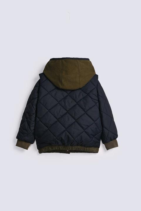 BOYS DOUBLE LAYERED PUFFER JACKET