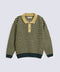 BOYS STRIPED POLO KNIT SWEATER