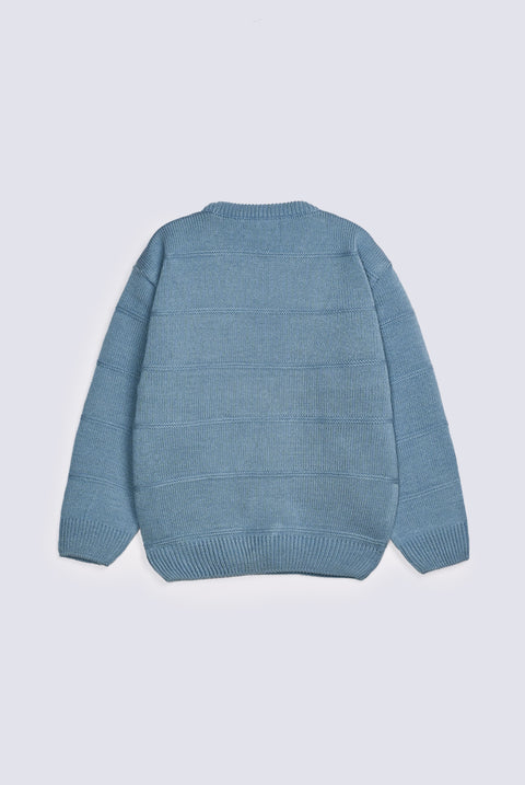 BOYS EMBOSSED STRIPE SWEATER