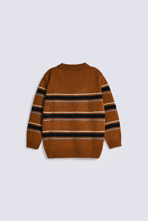 BOYS MULTI STRIPE SWEATER