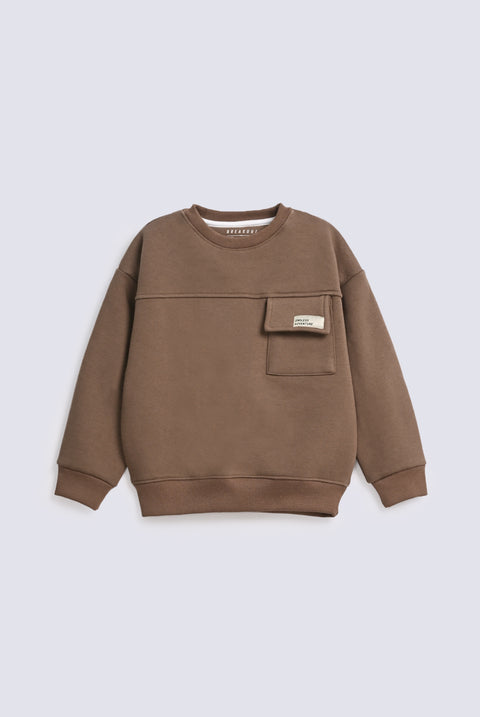 BOYS DROP SHOULDER CUT & SEW SWEATSHIRT