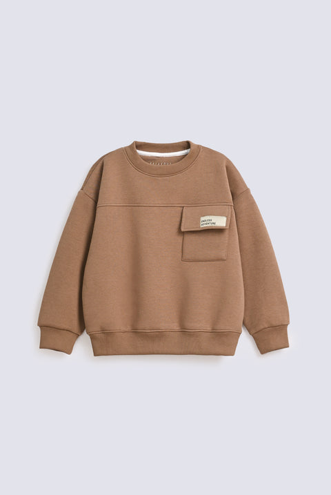 BOYS DROP SHOULDER CUT & SEW SWEATSHIRT