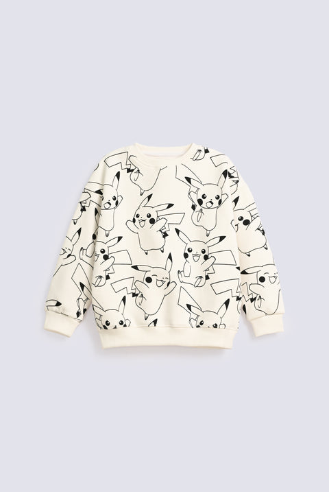 BOYS DROP SHOULDER PIKACHU SWEATSHIRT