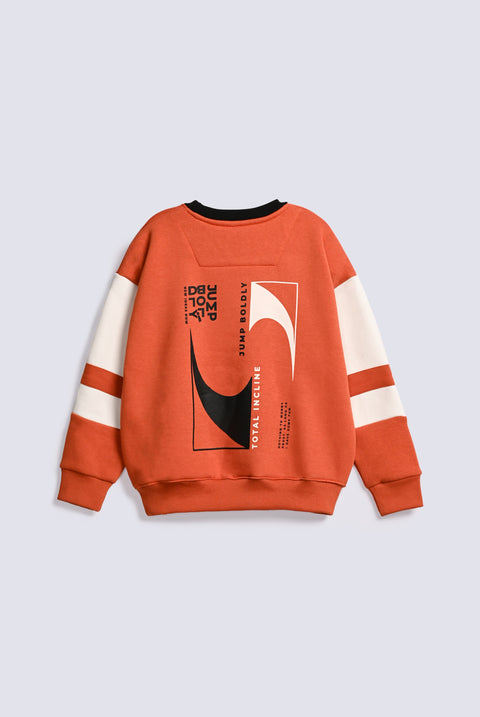 BOYS CONTRAST PANEL SWEATSHIRT