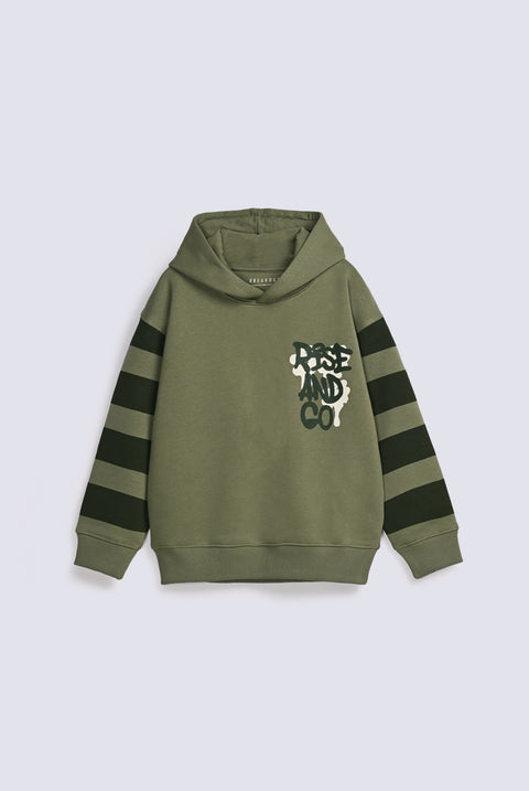 BOYS PRINTED HOODED TOP