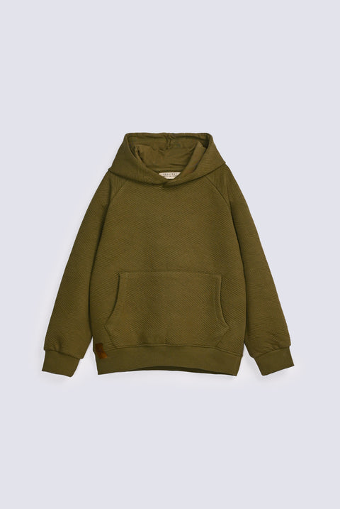 BOYS SPECIAL KNIT HOODED TOP