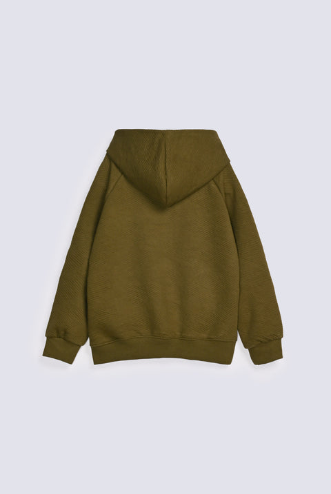 BOYS SPECIAL KNIT HOODED TOP
