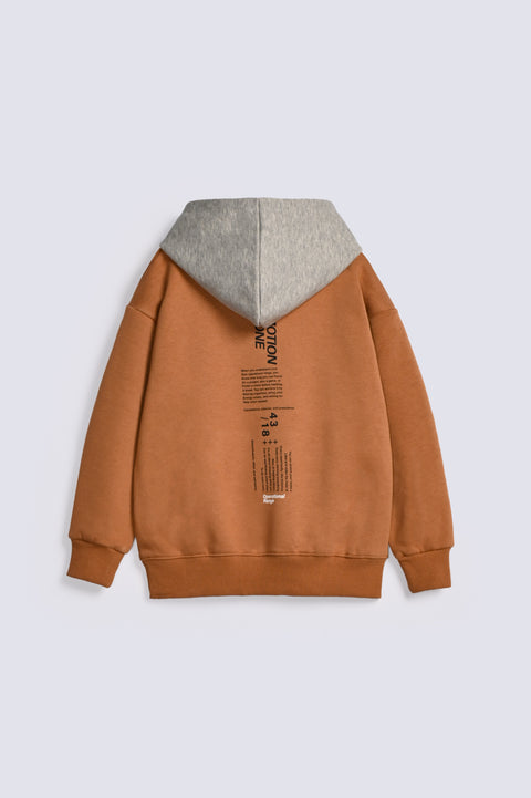 BOYS CONTRAST HOODED TOP