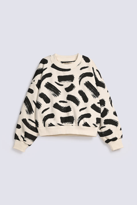GIRLS BOXY PRINTED SWEATSHIRT