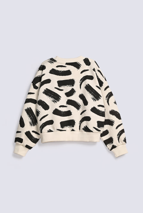 GIRLS BOXY PRINTED SWEATSHIRT