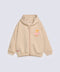 GIRLS PRINTED ZIPPER HOODED TOP