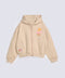 GIRLS OVERSIZED ZIPPER HOODED TOP