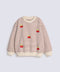 GIRLS STRIPED SWEATSHIRT WITH CHERRIES