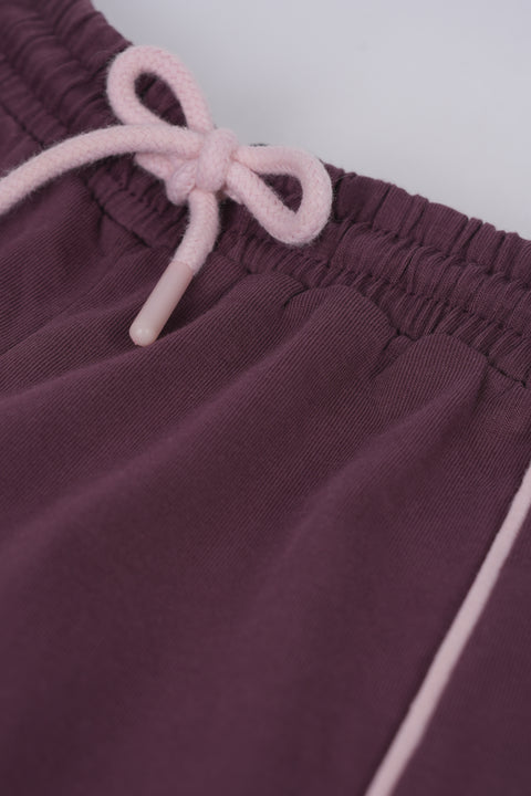 GIRLS LOOSE TROUSER WITH CONTRAST PIPING