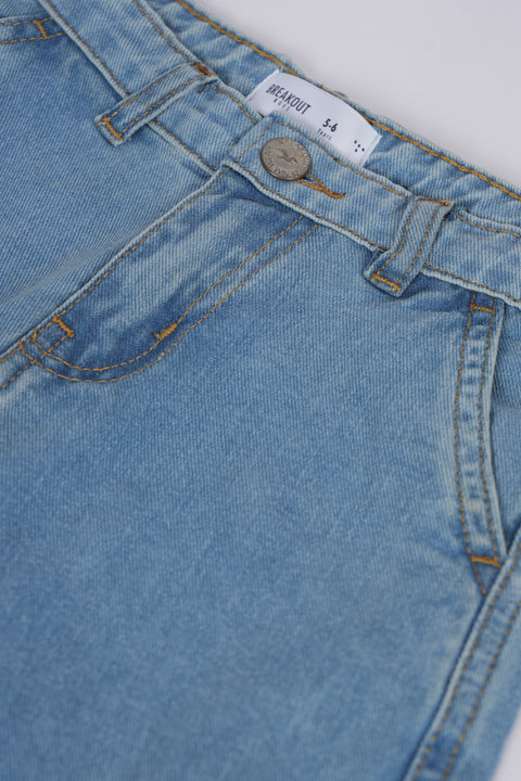 BOYS 3-QUARTER CARGO DENIM