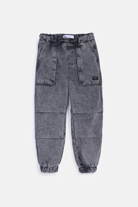 BOYS PLEATED JOGGER TROUSER