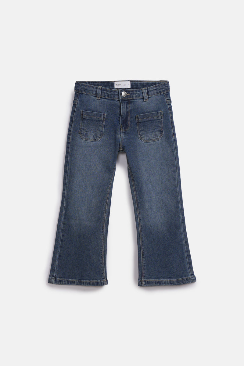 GIRLS FLARED FIT DENIM