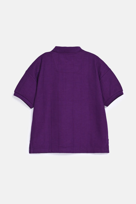 BOYS TEXTURED POLO