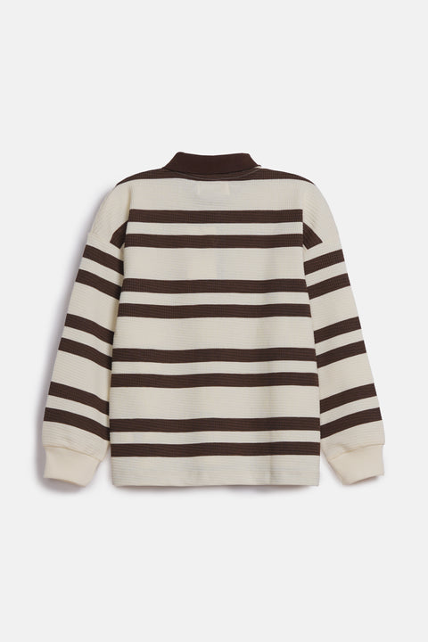 BOYS SPECIAL KNIT STRIPER POLO