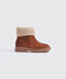 GIRLS FUR CUFF ANKLE BOOTS
